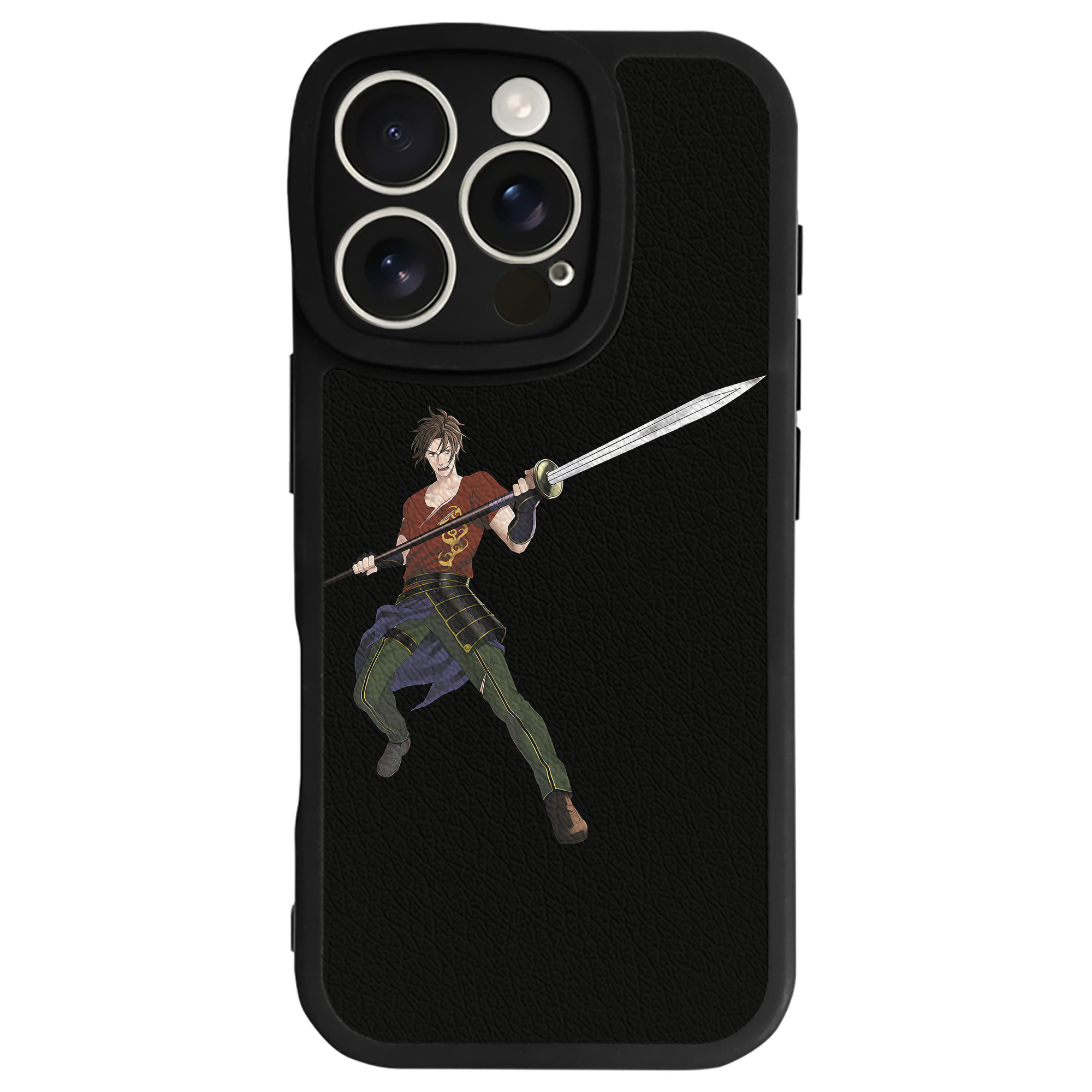 （画像用） 刀剣乱舞 Touken Ranbu 【iPhone 16シリーズ対応】シリコンスマホケース（レザー調） 材質：シリコン